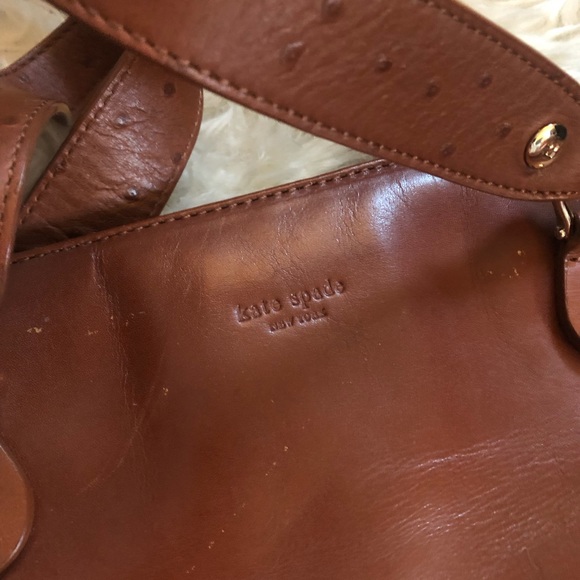 Kate Spade Brown Leather Bowler Purse - Picture 2 of 5